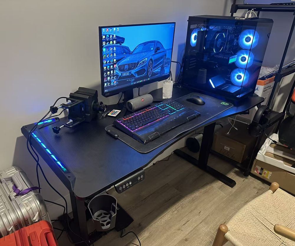RGB gaming desk